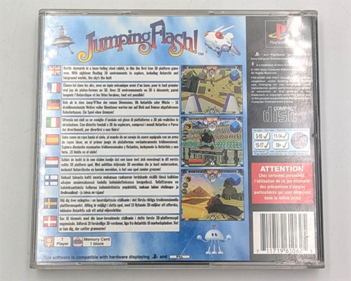 JumpingFlash - Front Cover Insert og Manual Mangler - PS1 (B Grade) (Genbrug)
